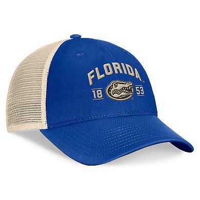 Men's Top of the World Royal Florida Gators Heritage Waylon Trucker Adjustable Hat