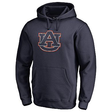Men's Navy Auburn Tigers Static Logo Pullover Hoodie