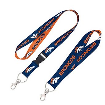 WinCraft Denver Broncos 2-Pack Lanyard with Detachable Buckle & Key Strap Set