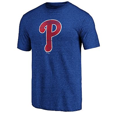 Men's Profile Royal Philadelphia Phillies Big & Tall Weathered Logo T-Shirt