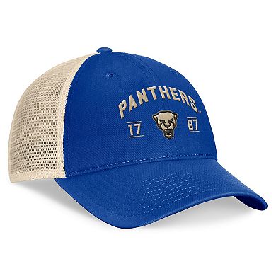 Men's Top of the World Royal Pitt Panthers Heritage Waylon Trucker Adjustable Hat