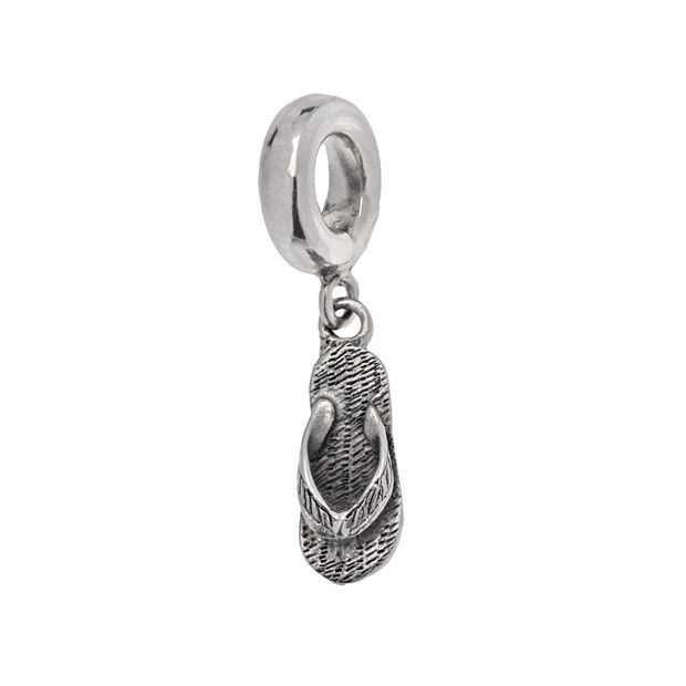 Sterling silver flip flop charm hot sale