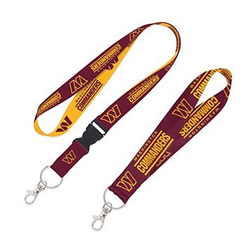 WinCraft Washington Commanders 2-Pack Lanyard with Detachable Buckle & Key Strap Set