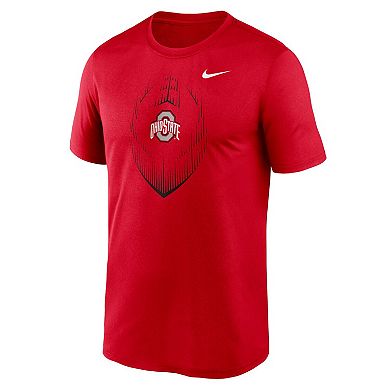 Men's Nike Scarlet Ohio State Buckeyes Primetime Legend Icon Performance T-Shirt