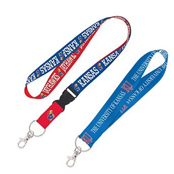 WinCraft Kansas Jayhawks 2-Pack Lanyard with Detachable Buckle & Key Strap Set