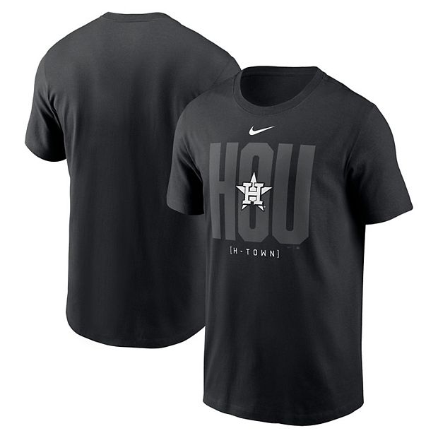 Men's Houston Astros Jose Altuve Nike Black Lights Out