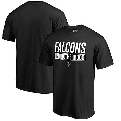 Men's NFL Pro Line Black Atlanta Falcons Brotherhood Stack T-Shirt
