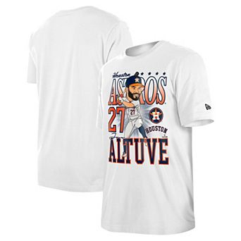 Men's New Era Jose Altuve White Houston Astros Caricature T-Shirt