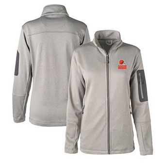 Women's Dunbrooke Heather Charcoal Cleveland Browns Freestyle Teflon Shield Full-Zip Jacket