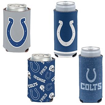 WinCraft Indianapolis Colts 4-Pack 12oz. Can & Slim Can Cooler Set