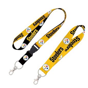 WinCraft Pittsburgh Steelers 2-Pack Lanyard with Detachable Buckle & Key Strap Set