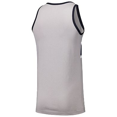 Men's New Era Gray New York Yankees Jersey Ringer Tank Top