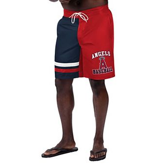 Men's G-III Sports by Carl Banks Red Los Angeles Angels Anchor Swim Trunks