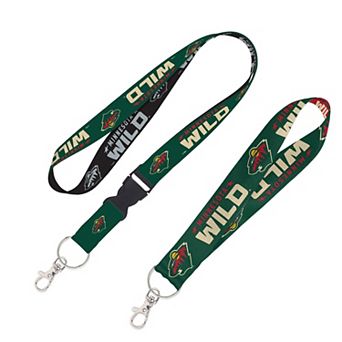 WinCraft Minnesota Wild 2-Pack Lanyard with Detachable Buckle & Key Strap Set