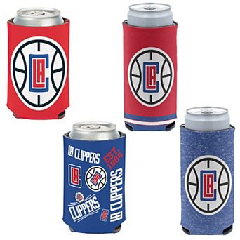 WinCraft LA Clippers 4-Pack 12oz. Can & Slim Can Cooler Set