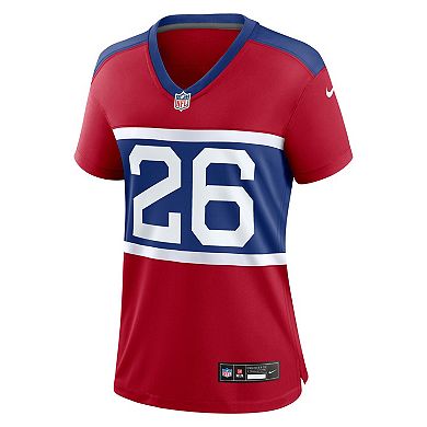 Women's Nike Devin Singletary Century Red New York Giants Alternate Player Game Jersey