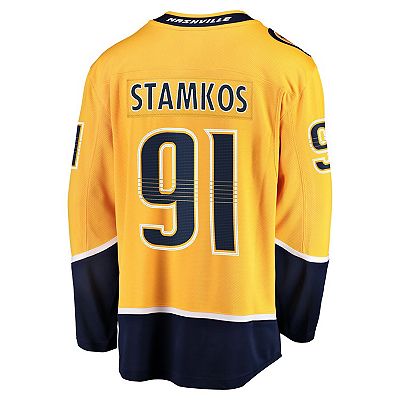 Men s Fanatics Steven Stamkos Gold Nashville Predators Home Premier Breakaway Player Jersey