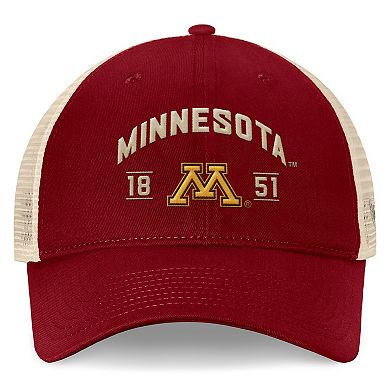 Men's Top of the World Maroon Minnesota Golden Gophers Heritage Waylon Trucker Adjustable Hat