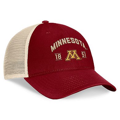Men's Top of the World Maroon Minnesota Golden Gophers Heritage Waylon Trucker Adjustable Hat