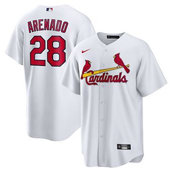 Men's Nike Nolan Arenado White St. Louis Cardinals 2024 Home Replica Jersey
