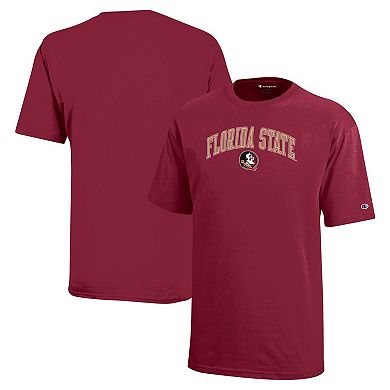 Youth Champion Garnet Florida State Seminoles Arch Over Logo T-Shirt