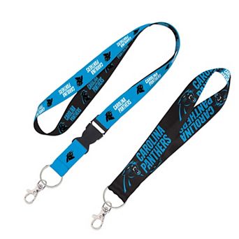 WinCraft Carolina Panthers 2-Pack Lanyard with Detachable Buckle & Key Strap Set