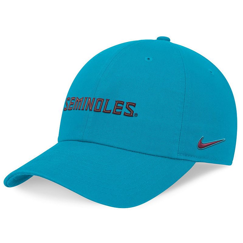 Men's Nike Turquoise Florida State Seminoles Club Adjustable Hat, Turquoise A