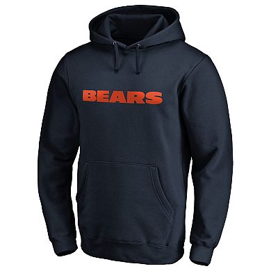 Men's NFL Pro Line Navy Chicago Bears #1 Dad Pullover Hoodie