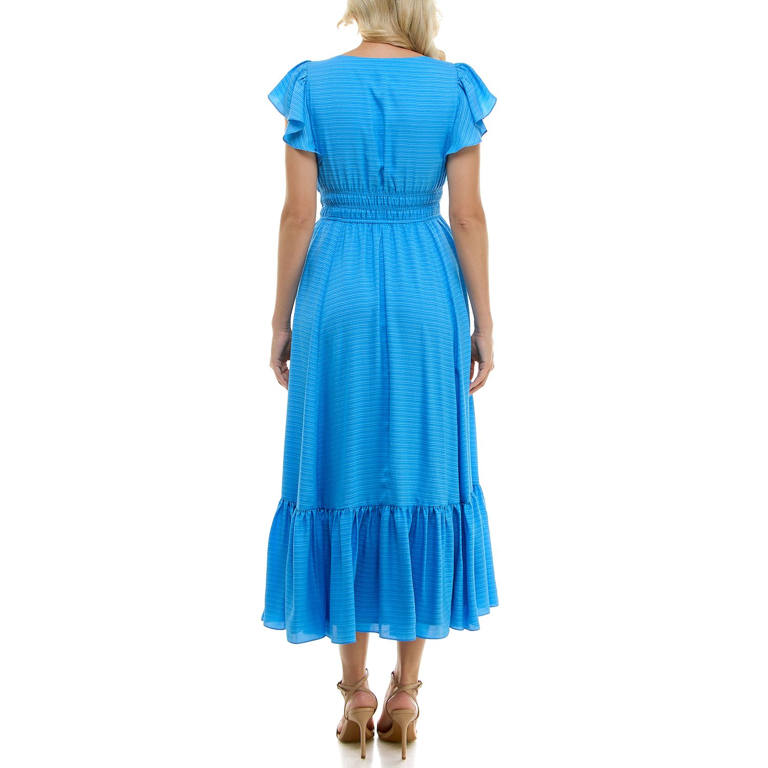 Женское платье Taylor Flutter Sleeve Fit & Flare Maxi — фото 2