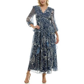 Women's Taylor Ruched Front Fit & Flare Maxi Dress