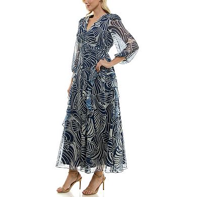 Women's Taylor Ruched Front Fit & Flare Maxi Dress