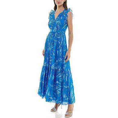 Women's Taylor Flutter Sleeve Tiered Maxi Dress