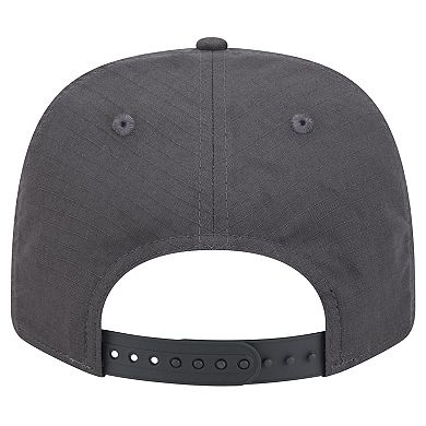 Men's New Era Graphite Golden State Warriors Team Elevated Patch 9SEVENTY Adjustable Hat