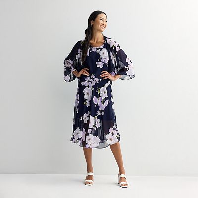sachin and babi light blue dress Satin Champagne Dress Long Sleeve main image 1