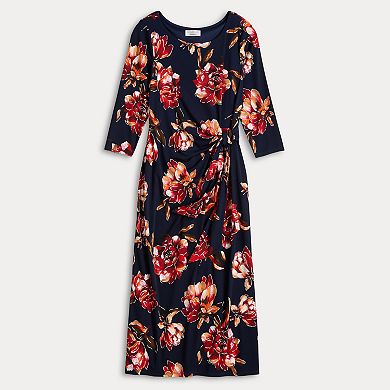 Women's Robbie Bee Faux Wrap Midi Dress