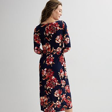Women's Robbie Bee Faux Wrap Midi Dress