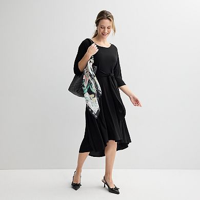 Women's Robbie Bee Elbow Sleeve Midi Dress