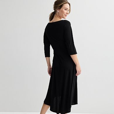 Women's Robbie Bee Elbow Sleeve Midi Dress