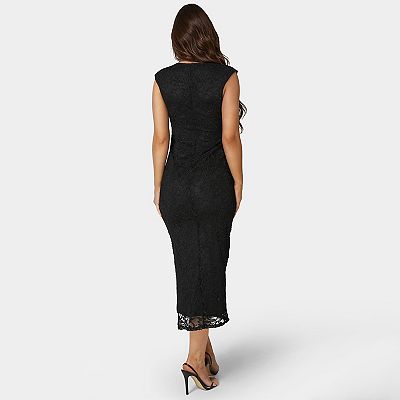 women's bebe cap sleeve square neck bodycon maxi dress Bebe Women's Square Neck Maxi T-Shirt Dress