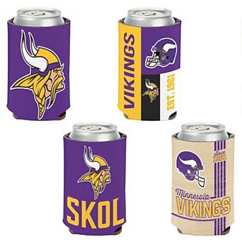 WinCraft Minnesota Vikings 4-Pack 12oz. Can Cooler Set