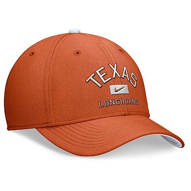 Men's Nike Texas Orange Texas Longhorns Primetime Rise Swoosh Flex Hat