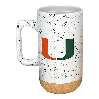 Miami Hurricanes 18oz. Speckle Cork Mug