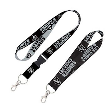 WinCraft Las Vegas Raiders 2-Pack Lanyard with Detachable Buckle & Key Strap Set