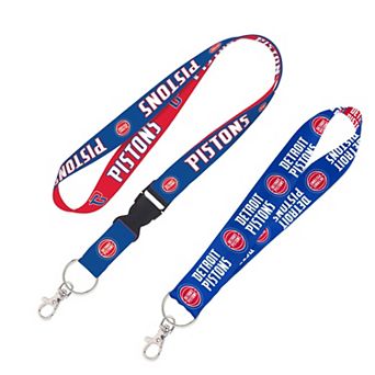 WinCraft Detroit Pistons 2-Pack Lanyard with Detachable Buckle & Key Strap Set