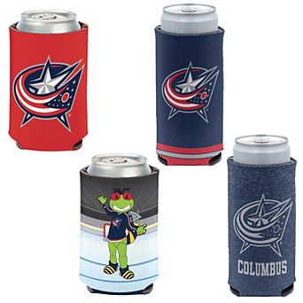 WinCraft Columbus Blue Jackets 4-Pack 12oz. Can & Slim Can Cooler Set