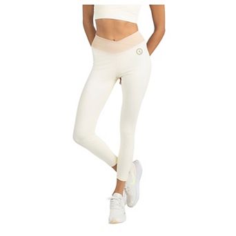 Alisha V Waistline Colorblock Legging In Beige