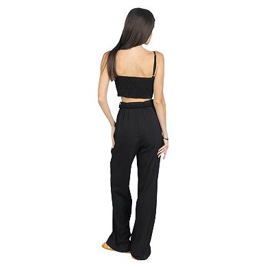 Rosalia Pants And Top Set In Black