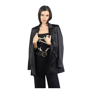 Tania Women Blazer With Gold Color Buttons