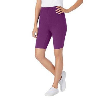 Woman Within Plus Size Stretch Cotton Bike Short