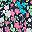 Navy Floral Patchwork
